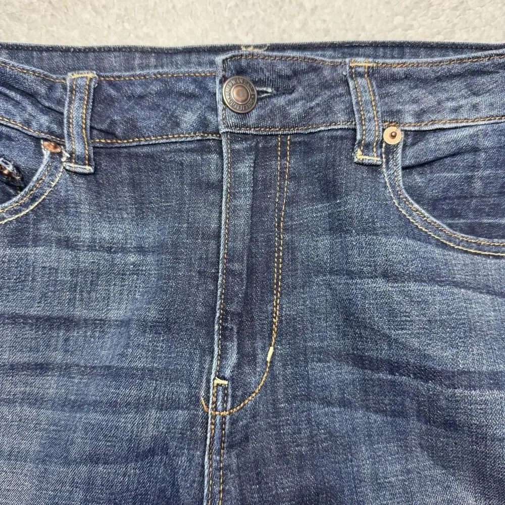 American Eagle High Rise Jegging Medium Wash Blue Skinny Jeans Size 12 Short